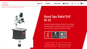 Bench Type Radial Drill RF-35 - RongFu - radial drilling machine company