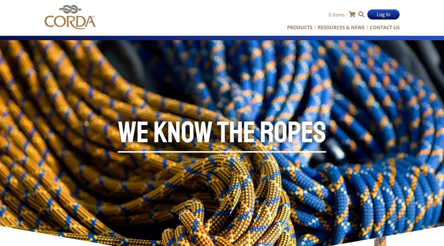 A relevant stock photo of rope supplier in a typical setting.