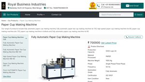 Fully Automatic Paper Cup Making Machine - paper cup machine factory