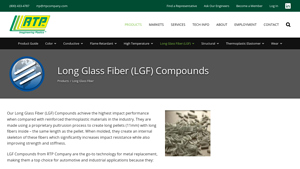 Long Glass Fiber (LGF) Compounds - RTP Company - glass fiber company