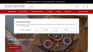 Rustic Red Door: Handcrafted American Made Furniture & Decor - rustic furniture company