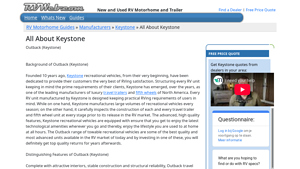 All About Keystone | RVWeb.com - keystone rv manufacturer