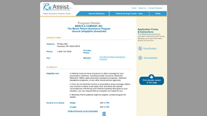 RxAssist - MERCK & COMPANY, INC. - The Merck Patient Assistance Program - januvia manufacturer