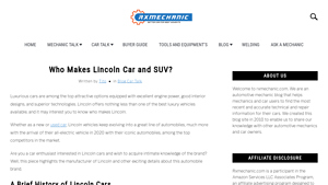 Who Makes Lincoln Car and SUV? - | Rx Mechanic - lincoln manufacturer