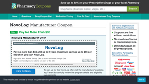 NovoLog Coupon 2025 - Pay no more than $35 - Manufacturer Offer - novolog manufacturer