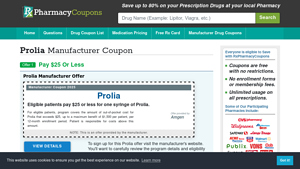 Prolia Coupon 2025 - Pay $25 or less - Manufacturer Offer - prolia manufacturer