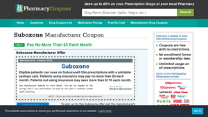 Suboxone Coupon 2025 - Pay no more than $5 each month - Manufacturer Offer - suboxone manufacturer