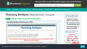 Humalog Kwikpen Coupon 2025 - Pay as little as $25 per prescription ... - humalog manufacturer