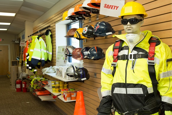 A relevant stock photo of safety equipment supplier in a typical setting.
