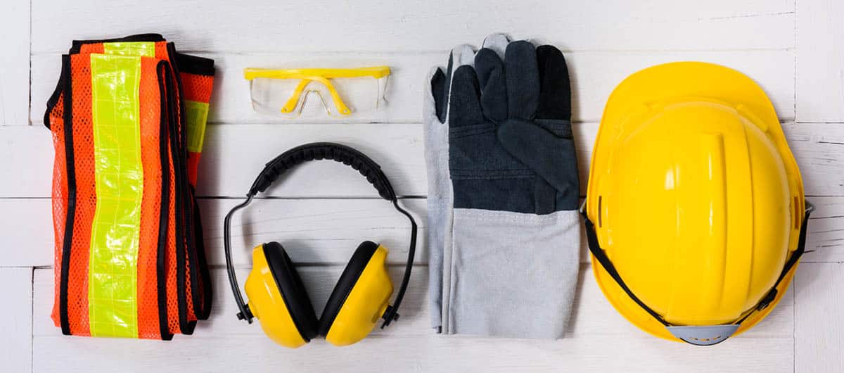 A relevant stock photo of safety gear supplier in a typical setting.
