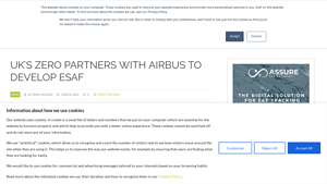 UK's Zero partners with Airbus to develop eSAF | SAF Investor - french aircraft manufacturer