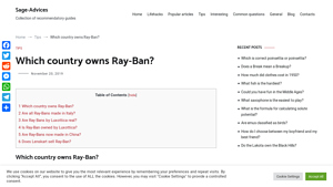Which country owns Ray-Ban? - Sage-Advices - ray ban manufacturer china