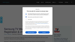 Samsung TV Warranty period registration & check online - Sam Suggest - samsung tv manufacturer warranty