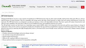 Off Grid Inverter - Zhejiang Sandi Electric Co., Ltd - off grid solar inverter factory