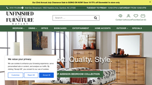 Unfinished Furniture Outlet - Sanford NC - unfinished furniture factory