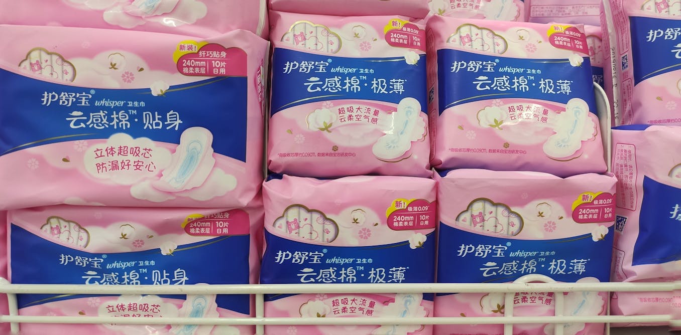 A relevant stock photo of sanitary napkin china in a typical setting.