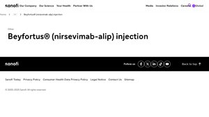 Beyfortus® (nirsevimab-alip) injection - sanofi.us - beyfortus manufacturer