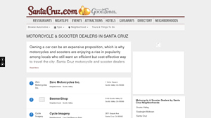 Motorcycle & Scooter Dealers in Santa Cruz - santa cruz electric motorcycle manufacturer