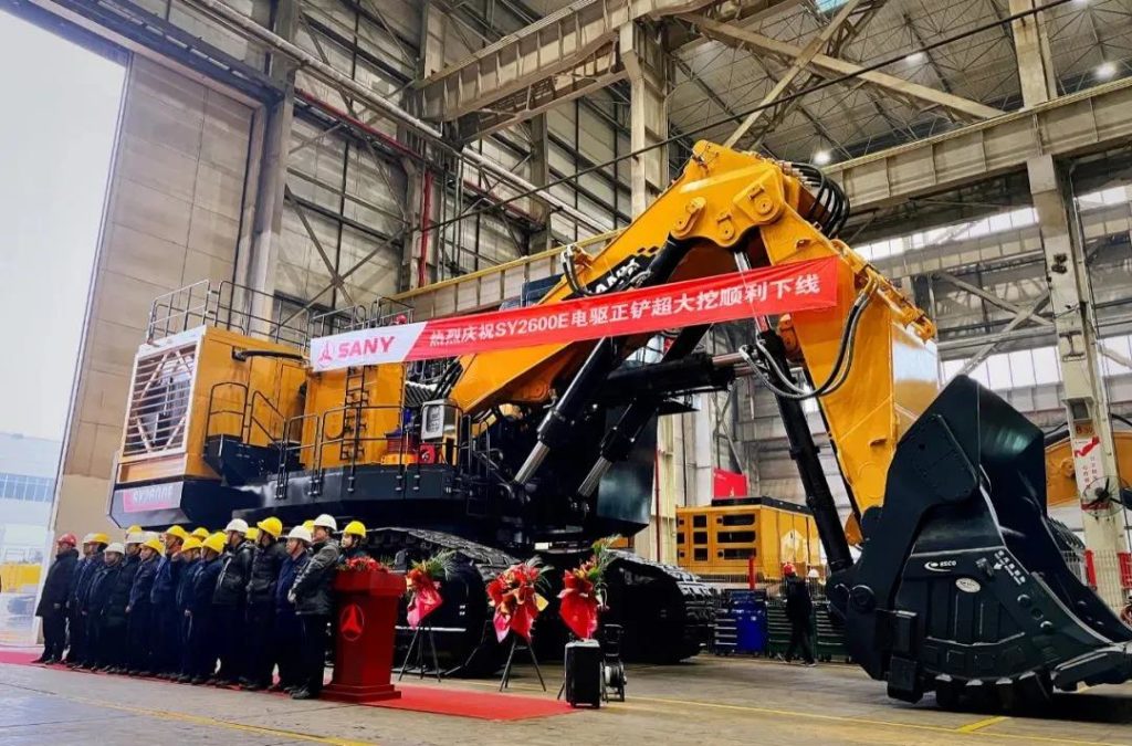A relevant stock photo of sany excavator china in a typical setting.