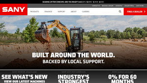 SANY America | Industrial & Construction Equipment | Made for America - machinery manufacturer