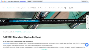 We are SANYEFLEX China Hydraulic Hose Manufacturer - hydraulic pipe factory