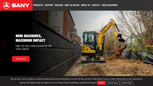 SANY UK & Ireland | EXCAVATORS,TANDEM ROLLERS ... - sany excavator factory