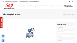 Ball Valve Manufacturers in Ahmedabad - Sap Industries - ball valve manufacturer