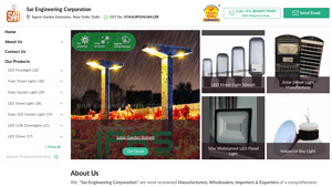 Manufacturer of LED Floodlight & Solar Street Lights by Sar Engineering ... - solar street light manufacturer