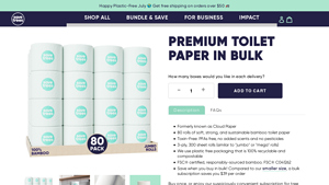 Bamboo Toilet Paper in Bulk & Wholesale | Save Trees - bathroom tissue paper bulk