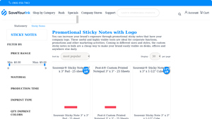 Promotional Sticky Notes with Logo - Save Your Ink - personalized sticky notes bulk