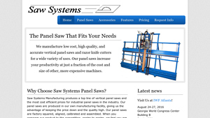 Saw Systems - panel saw factory