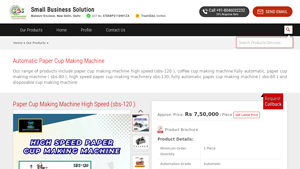 Automatic Paper Cup Making Machine - Small Business Solution - paper cup machine factory