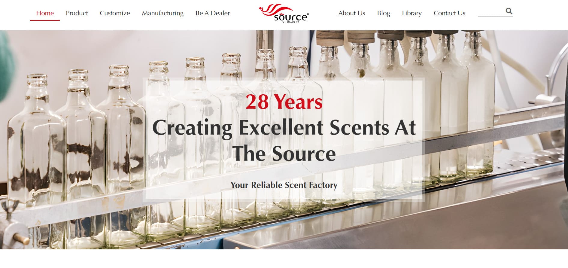 A relevant stock photo of scent manufacturers in a typical setting.