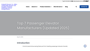 Top 7 Passenger Elevator Manufacturers (Updated 2025) - elevator manufacturer