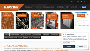 CAGE ASSEMBLING / CUT & BEND | Products SCHNELL - hum wire caging machine manufacturer