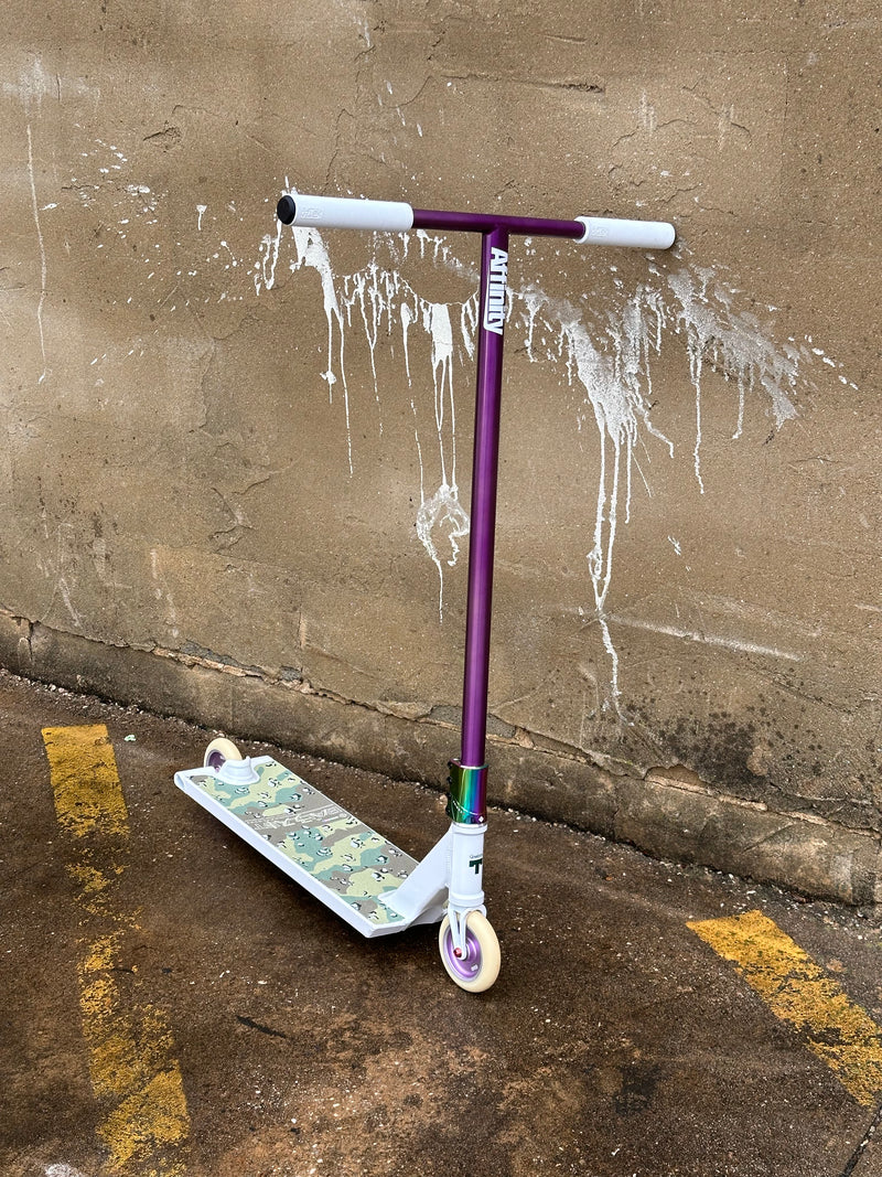 A relevant stock photo of scooter custom in a typical setting.