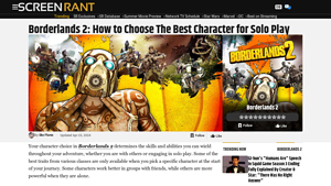 Borderlands 2: How to Choose The Best Character for Solo Play - Screen Rant - bl2 fun single manufacturer buidls