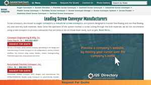 Screw Conveyor Manufacturers | Screw Conveyor Suppliers - hydraulic auger manufacturer usa