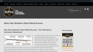 Silver Star Stainless Steel Wood Screws - stainless steel screws bulk