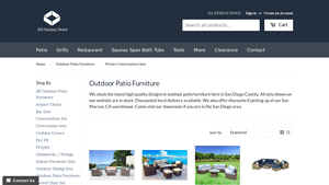 San Diego Outdoor Patio Furniture Wicker Sectional Sets - SDI Factory - patio conversation sets factory