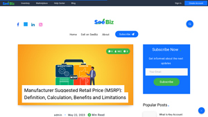 What is Manufacturer Suggested Retail Price (MSRP)? Formula to ... - SeeBiz - manufacturer suggested retail price