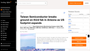 Taiwan Semiconductor breaks ground on third fab in Arizona as US ... - american chip manufacturer