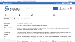 Wholesale Cosmetic Cases & Travel Bags - Free Shipping | Selini NY - makeup bag bulk