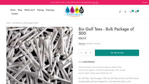 Bio Golf Tees - Bulk Package of 500 - SEPS Graphics - golf tees bulk