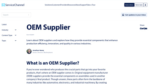 OEM Supplier | ServiceChannel - oem equipment manufacturer