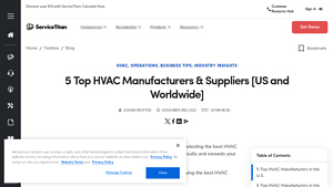 5 Top HVAC Manufacturers & Suppliers [US and Worldwide] - air conditioner manufacturer
