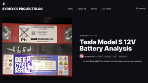 Tesla Model S 12V Battery Analysis - Syonyk's Project Blog - tesla s factory