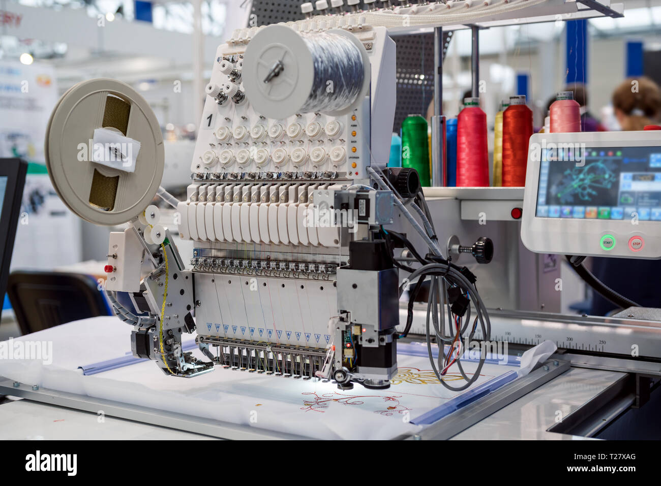 A relevant stock photo of sewing machine manufacturer in a typical setting.