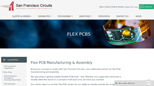 Flex PCB - Prototyping & Production Fab & Assembly - San Francisco Circuits - flex pcb manufacturer