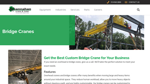 Bridge Cranes Manufacturer | Shannahan Crane and Hoist - bridge crane manufacturer